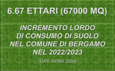 Ispra e il consumo di suolo a Bergamo